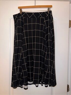 torrid Black Windowpane Circle Skirt